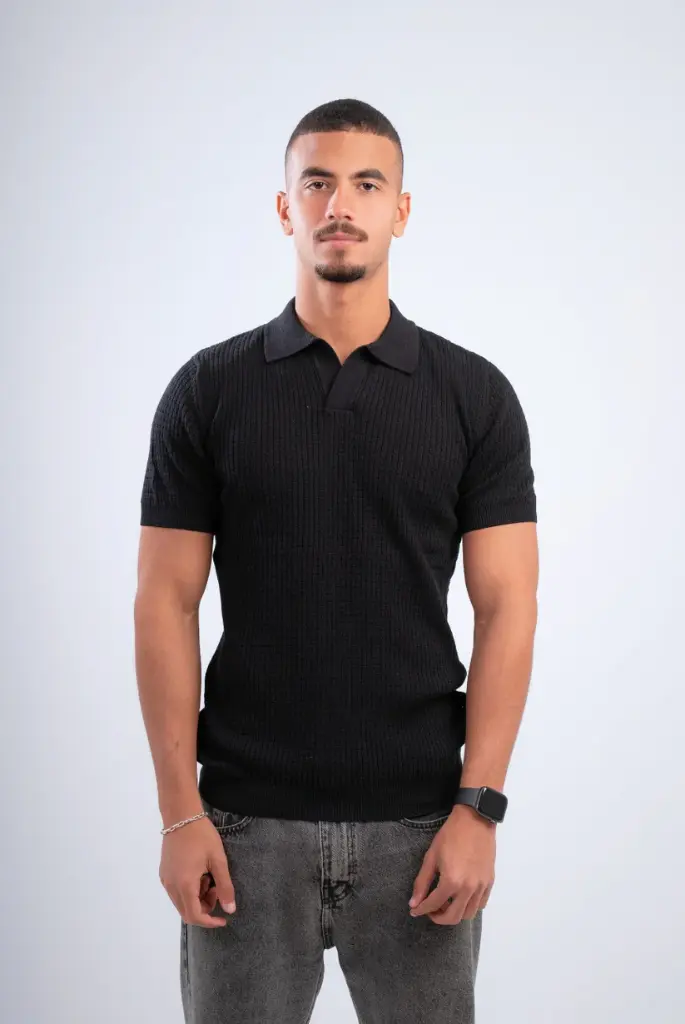 Milvus- Mesh Knitted Polo