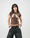 Yonyo- Cow Girl Baby Tee